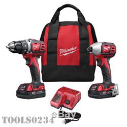 Milwaukee 2691-22 M18 Cordless Li-Ion 2-Tool Combo Kit withBatteries & Charger