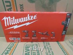 Milwaukee 2695-24 M18 18-Volt Cordless Power Lithium-Ion 4-Tool Combo Kit