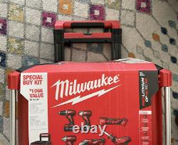Milwaukee 2698-26PO M18 18V 6-Piece Combo Tool Kit Pack Out BRAND NEW Unused