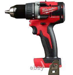 Milwaukee 2801-20 M18 18V 1/2-Inch LED Brushless Drill Driver Bare Tool