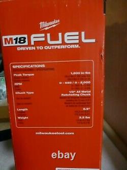 Milwaukee 2803-20 M18 FUEL Li-Ion Cordless Drill/Driver Tool Only NEW