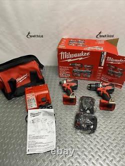 Milwaukee 2892-22CT M18 18V 2-Tool Drill Driver & Impact Driver Combo Kit (P-16)