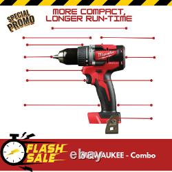 Milwaukee 2892-22CT M18 18V 2-Tool Drill Driver and Impact Driver Combo Kit New