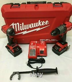 Milwaukee 2997-22 FUEL M18 18-Volt 2-Tool Hammer Drill/Impact Driver Kit, LN