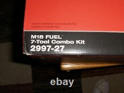 Milwaukee 2997-27 M18 FUEL Cordless Lithium-Ion 7-Tool Combo Kit New