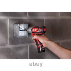 Milwaukee 2-Tool 12V Lithium-Ion Cordless Brushed Drill Driver And Impact Driver