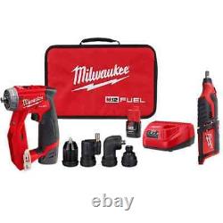 Milwaukee 4-in-1 Drill Driver 3/8 12V Li-Ion Brushless Cordless With Rotary Tool