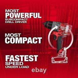 Milwaukee Drill Driver 12V Built-In Light Compact Keyless Chuck (Tool-Only)
