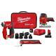 Milwaukee Drill Driver Kit 12v Cordless 4-in-1 3/8 In Multi-tool Jig Saw Battery