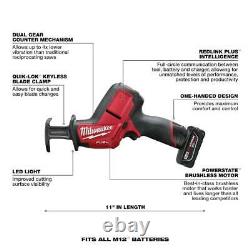 Milwaukee Drill Driver Kit 12-V Li-Ion Cordless 3/8 in with Reciprocating Saw Set