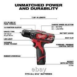 Milwaukee Drill/Driver Kit 12-Volt 3/8 in Cordless with Oscillating Multi-Tool