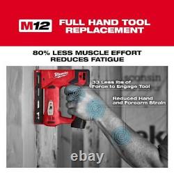 Milwaukee Drill Driver Kit with Multi-Tool 3/8 Crown Stapler 6.0 Ah Battery 3/8
