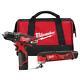 Milwaukee Drill Driver/multi-tool Combo Kit With Battery+tool Bag 12-volt Cordless