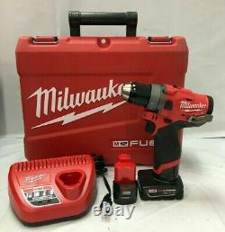 Milwaukee Electric Tools 2503-22 M12 Fuel 1/2 inch Drill Driver Kit, LN
