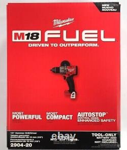 Milwaukee Electric Tools 2904-20 M18 FUEL 1/2 Hammer Drill / Driver 18V NEW