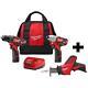 Milwaukee Impact Driver Combo Kit With M12 Hackzall Reciprocating Saw Red (2-tool)