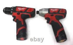 Milwaukee M12 12V Cordless Drill Driver/Impact Driver 2-Tool Combo Kit (2494-22)