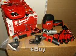 Milwaukee M12 2407-22C 4-Tool 12V Cordless Drill/Driver Combo Tool Kit