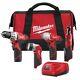 Milwaukee M12 Cordless Lithium-ion 4 Tool Combo Kit Drill Driver Ratchet 2493-24