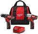 Milwaukee M12 Drill/impact Drivers (2-tool) (2) 1.5ah Batteries Charger Tool Bag