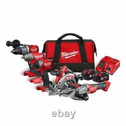 Milwaukee M18FPP5M-502B 18v 5 Piece Cordless Tool Kit In Carrying Bag
