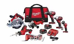 Milwaukee M18 18-Volt Lithium-Ion Cordless Combo Kit (7-Tool) with 1 tool bag