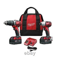 Milwaukee M18 2-Tool Combo Kit Hammer Drill And Impact Driver 2697-22 NEW