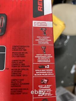 Milwaukee M18 Compact Drill / Impact Driver 2-Tool Combo Kit (2892-22CT) New