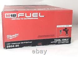 Milwaukee M18 FUEL 2804-20 1/2'' Hammer Drill-Driver Brushless TOOL ONLY Sealed