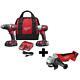 Milwaukee Power Tool Combo Kit 18v Lithium-ion Cordless Drill Driver With Charger