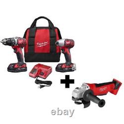 Milwaukee Power Tool Combo Kit 18V Lithium-Ion Cordless Drill Driver with Charger