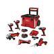 Milwaukee Rolling Tool Box Packout On Wheels W Tools Drill Impact Grinder N Saw