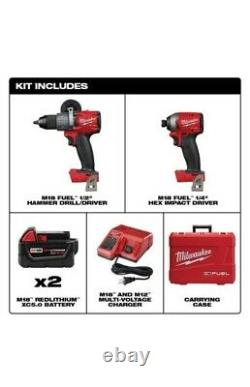 NEW! M18 FUEL 18V Cordless Hammer Drill and Impact Driver Combo Kit (2-Tool)