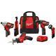 New Milwaukee 12-v Cordless Combo Kit (5-tool) With 2 1.5 Ah Batteries & Charger