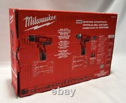 New Milwaukee M12 Cordless 2 Tool Combo Kit Drill/driver (j01009688)