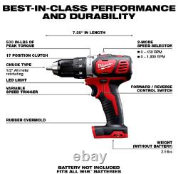 New Milwaukee M18 Drill Driver 18-Volt Lithium-Ion Cordless 1/2 in. (Tool-Only)