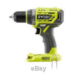 New Ryobi P252 18V 18 Volt Cordless 1/2 in. Brushless Drill Driver with Tool Bag
