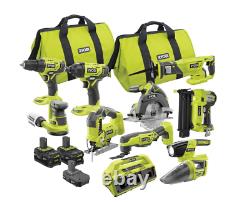 ONE+ 12-Tools 18V Cordless Combo Kit with (3) Batteries, Charger, +300 Pieces