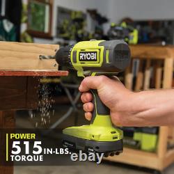 ONE+ 18V Cordless 1/2 In. Drill/Driver Kit with (2) 1.5 Ah Batteries and Charger