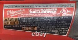 Open Box New Milwaukee 2704-20 M18 Fuel 18V Hammer Drill Tool Only