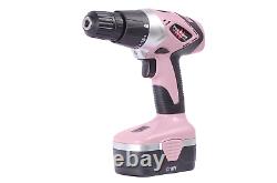 Pink Power Drill PP182 18V Cordless Electric Drill Driver Set for Women Tool 2
