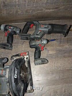 Porter Cable 18V Tool Bundle 2 Drills 1 Reciprocating Saw Battery and Charger