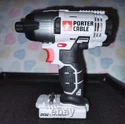 Porter Cable 20V Li-ION Cordless PCC641 Impact Driver & PCC601 Drill TOOLS ONLY