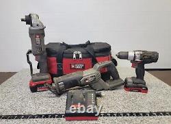Porter Cable Drill Driver 3 Tool Combo /w 2 Batteries & Charger a-x