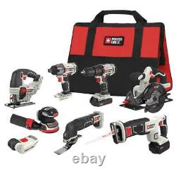 Porter-Cable PCCK6118 20-Volt 8-Tool Cordless Drivers and Saws Combo Kit