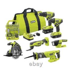 Power Tool Combo Kit 18-Volt Cordless Drill/Impact Drive Lithium Ion (40-Piece)