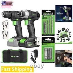 Professional-Grade Cordless Drill Driver & Impact Driver Bundle with Accessories