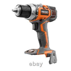 RIDGID 18v Cordless Drill Driver and Impact Driver 2-Tool Combo R96021 Used