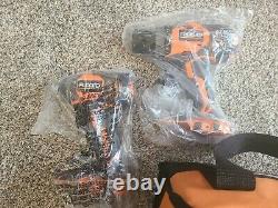 RIDGID Combo Tool 2-Tools 18-Volt 2-Batteries Cordless Charger 1-Handed Bag