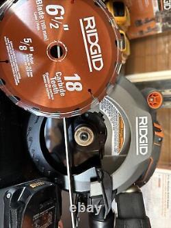 RIDGID R9207 18V 2-Tool Combo Kit Drill/Driver, Circular Saw  Read Description